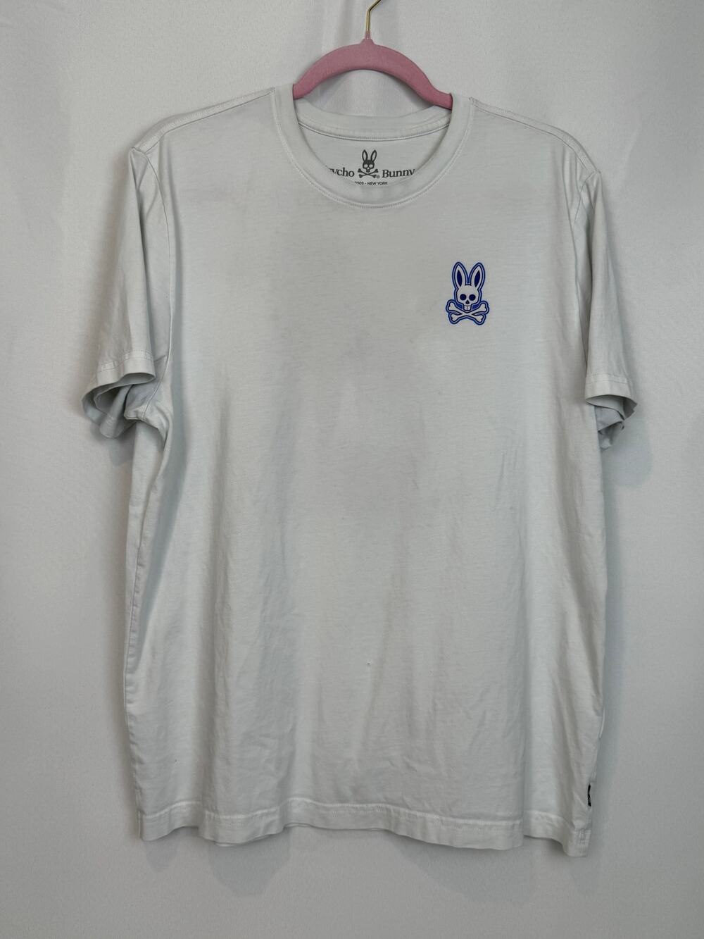 Psycho Bunny White Graphic Tee Size L Small Flaw Street Skate Style